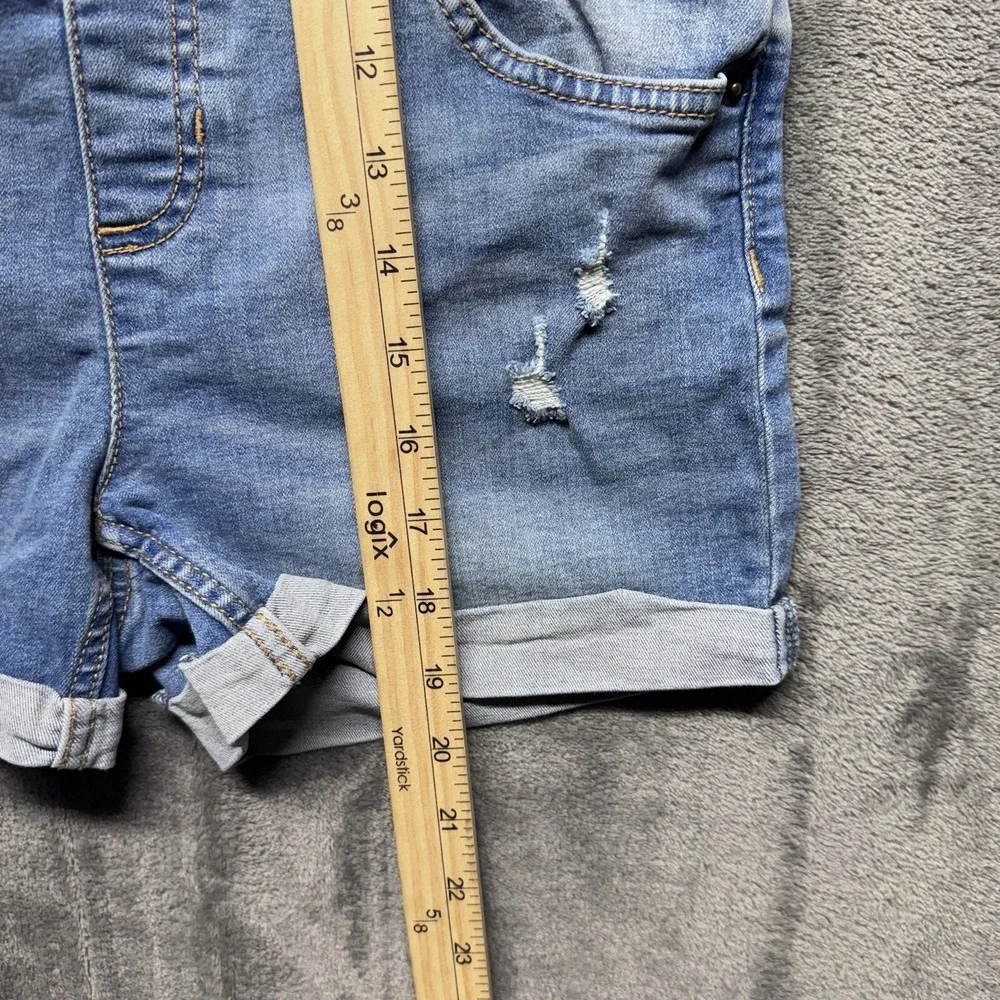 Justice  Girls Overalls Short  Bib Style‎ Size 14 Jeans Blue Cotton
